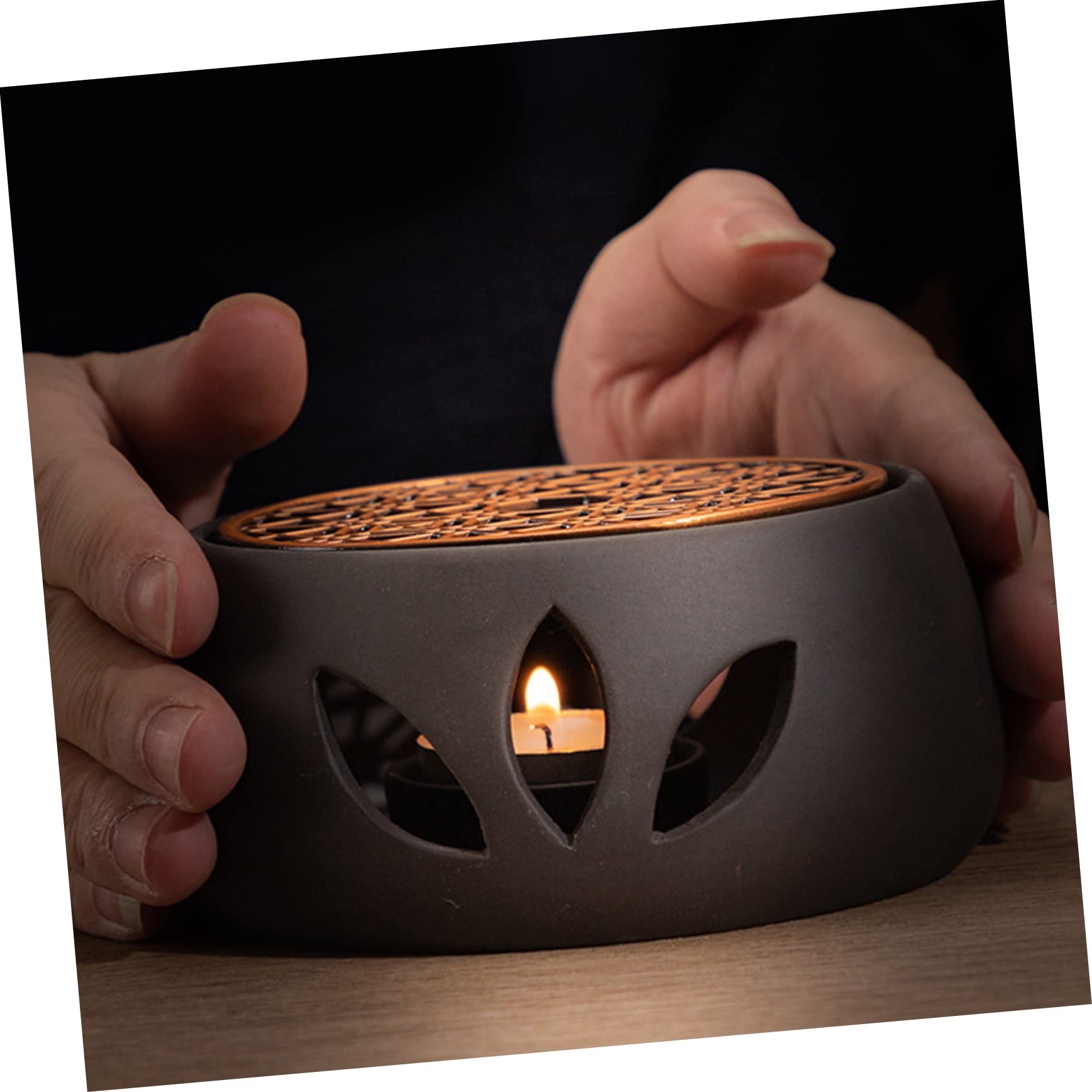 Calentador de Tetera Japonés de Cerámica para Té, Base Elegante