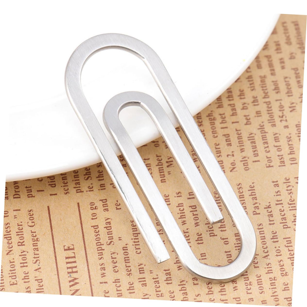 OSALADI 5 Set Portafoglio Carta Clip Raccoglitore File Colorato Graffetta Per Fogli Fermasoldi in Metallo Graffetta Per Ufficio Piccole Clips Acciaio Inossidabile Argento 3 Pezzi * 5