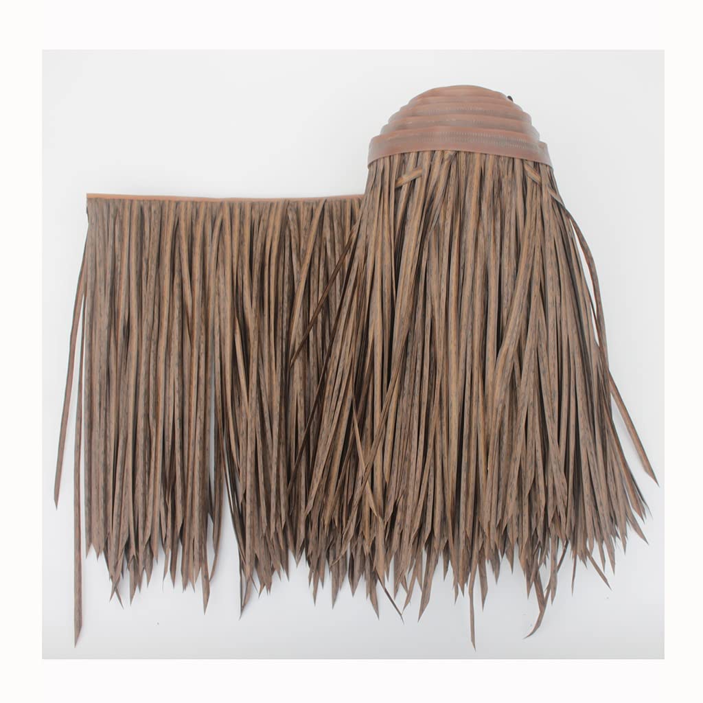 Chaume de palmier synthétique anti-débris pour toit de tiki bar et abri de jardin