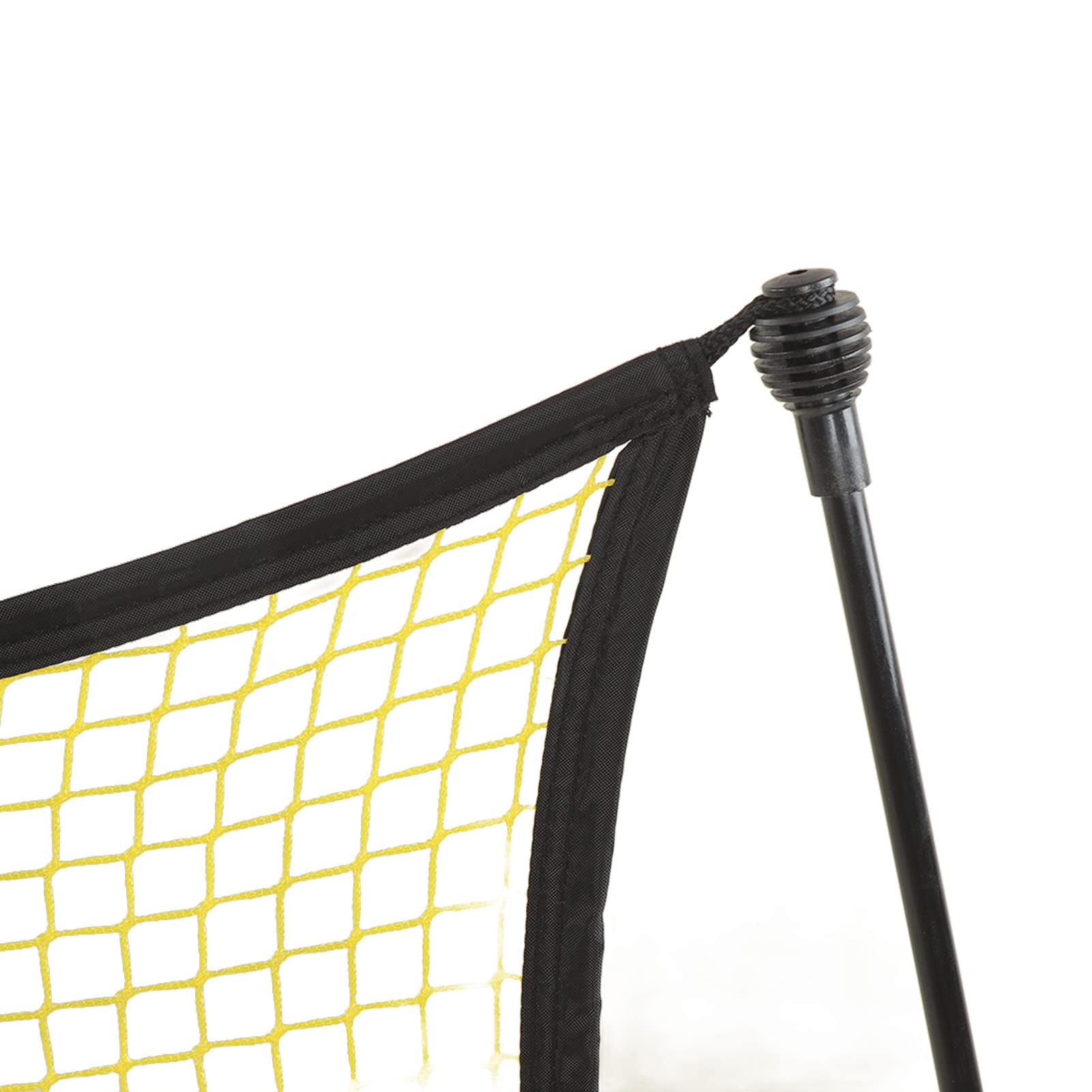 Rete da Rimbalzo da Calcio, Rete da Rimbalzo da Calcio con Design Staccabile Rete da Rimbalzo Portatile 2 in 1 a Doppia Faccia Gialla e Nera per Allenamenti di Calcio