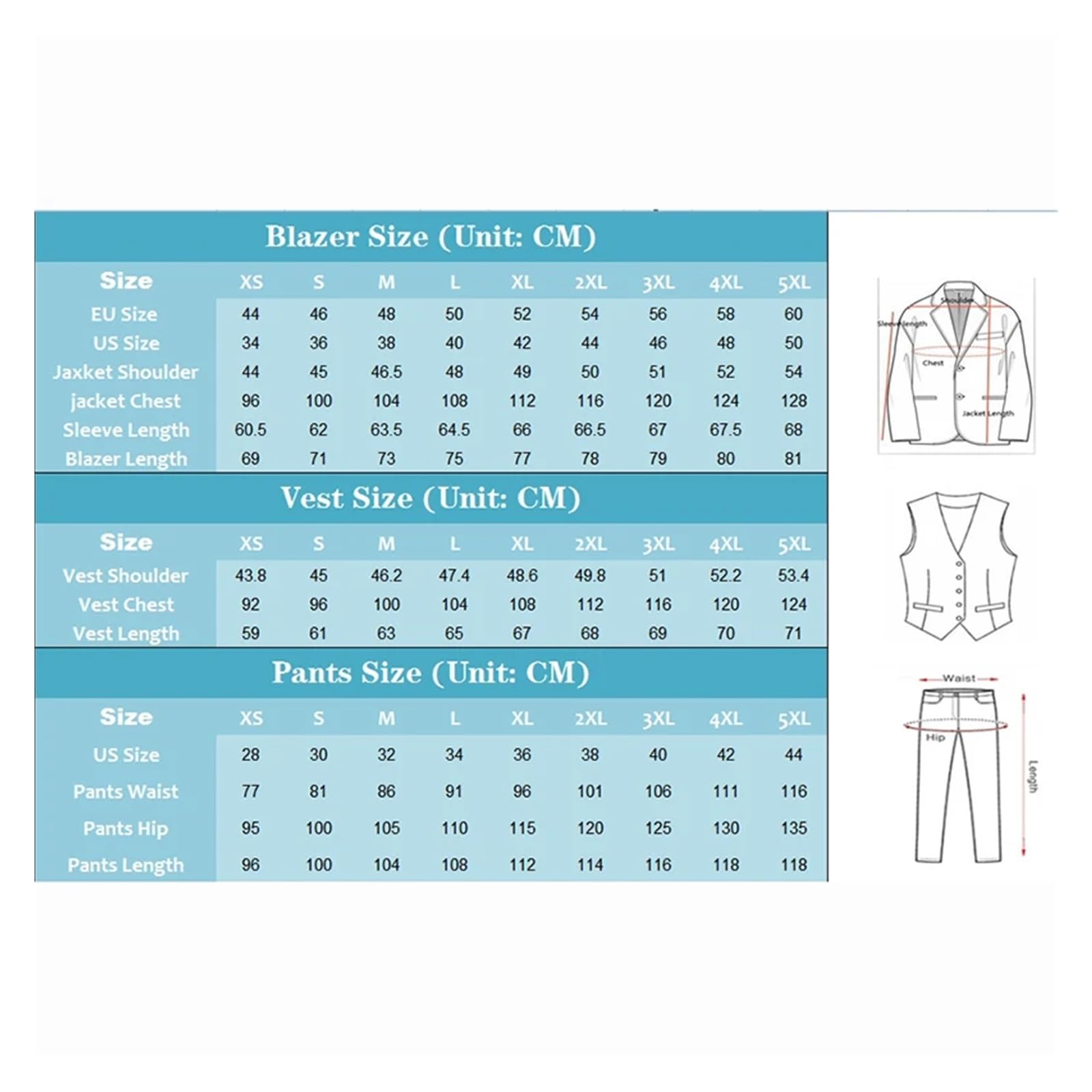 Traje de Padrino Traje de satén for Hombre, Ajustado, Formal, for Boda, Elegante, for Fiesta, Esmoquin, 3 Piezas para Fiestas