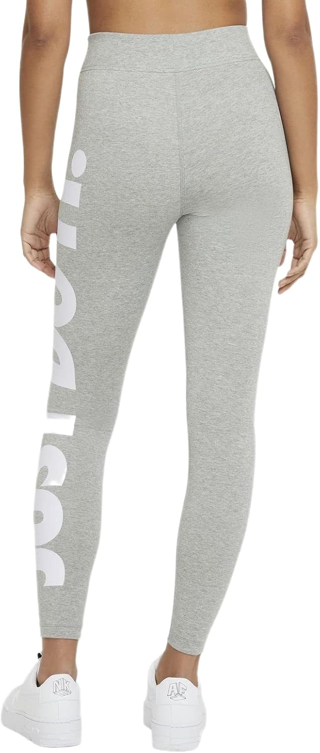 Nike Sportswear Essential 7/8 Leggings XXL Dark Grey Heather / White Letter Print
