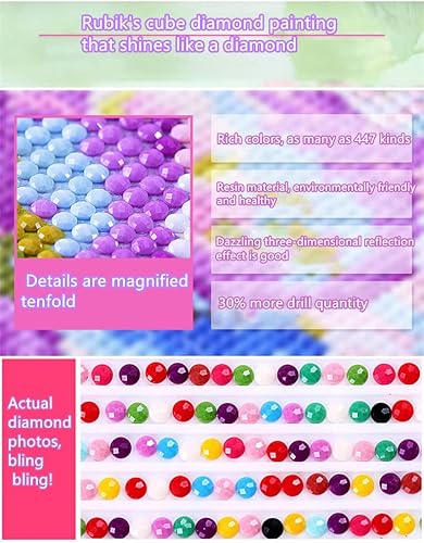 Miniatura 6 de Kits de pintura de diamantes kits de pintura de diamantes horribles de bruja kits de arte de diamantes para principiantes pintura del día de la