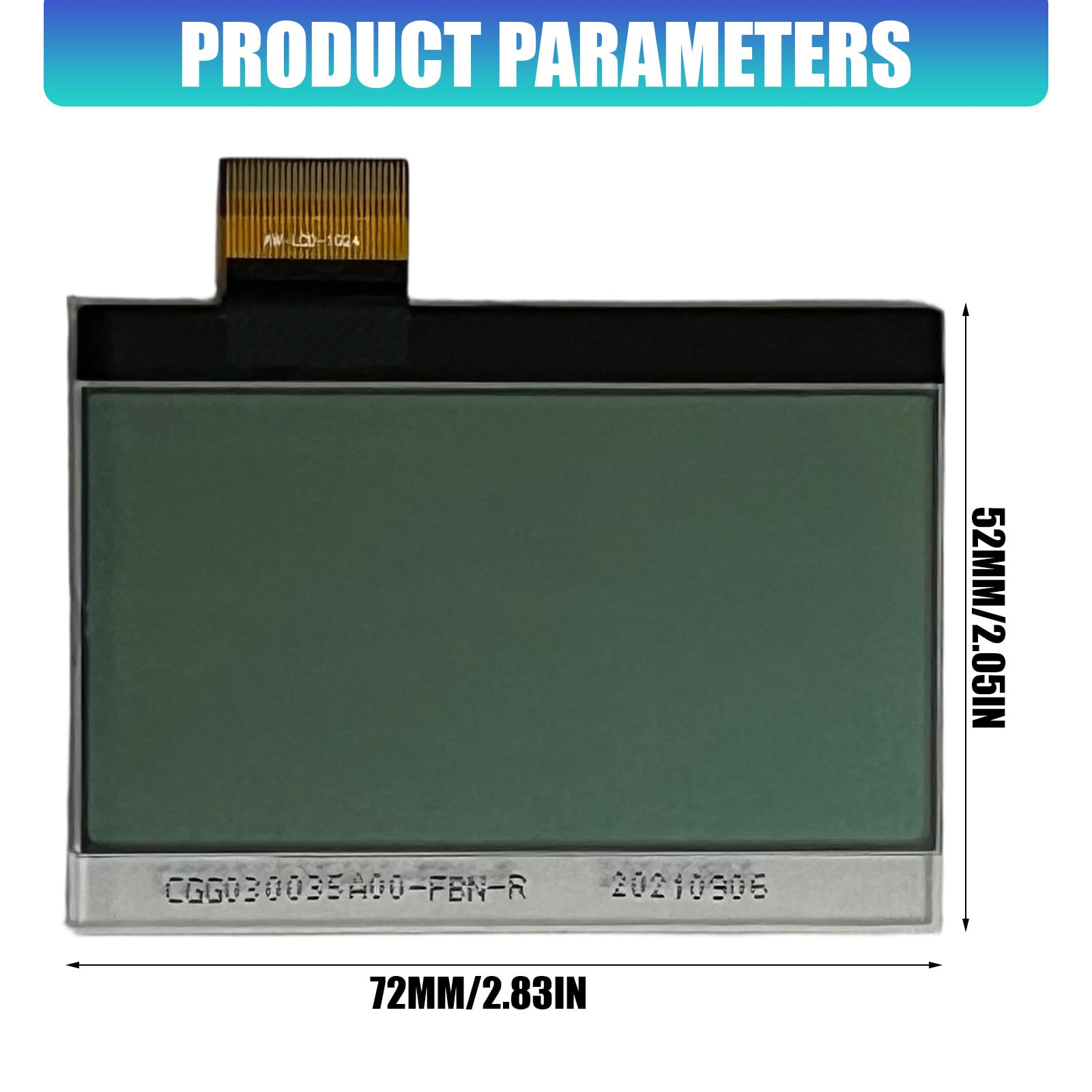 Conjunto de pantalla LCD de multímetro digital para 725 726 Pantalla de precisión de repuesto Fácil instalación