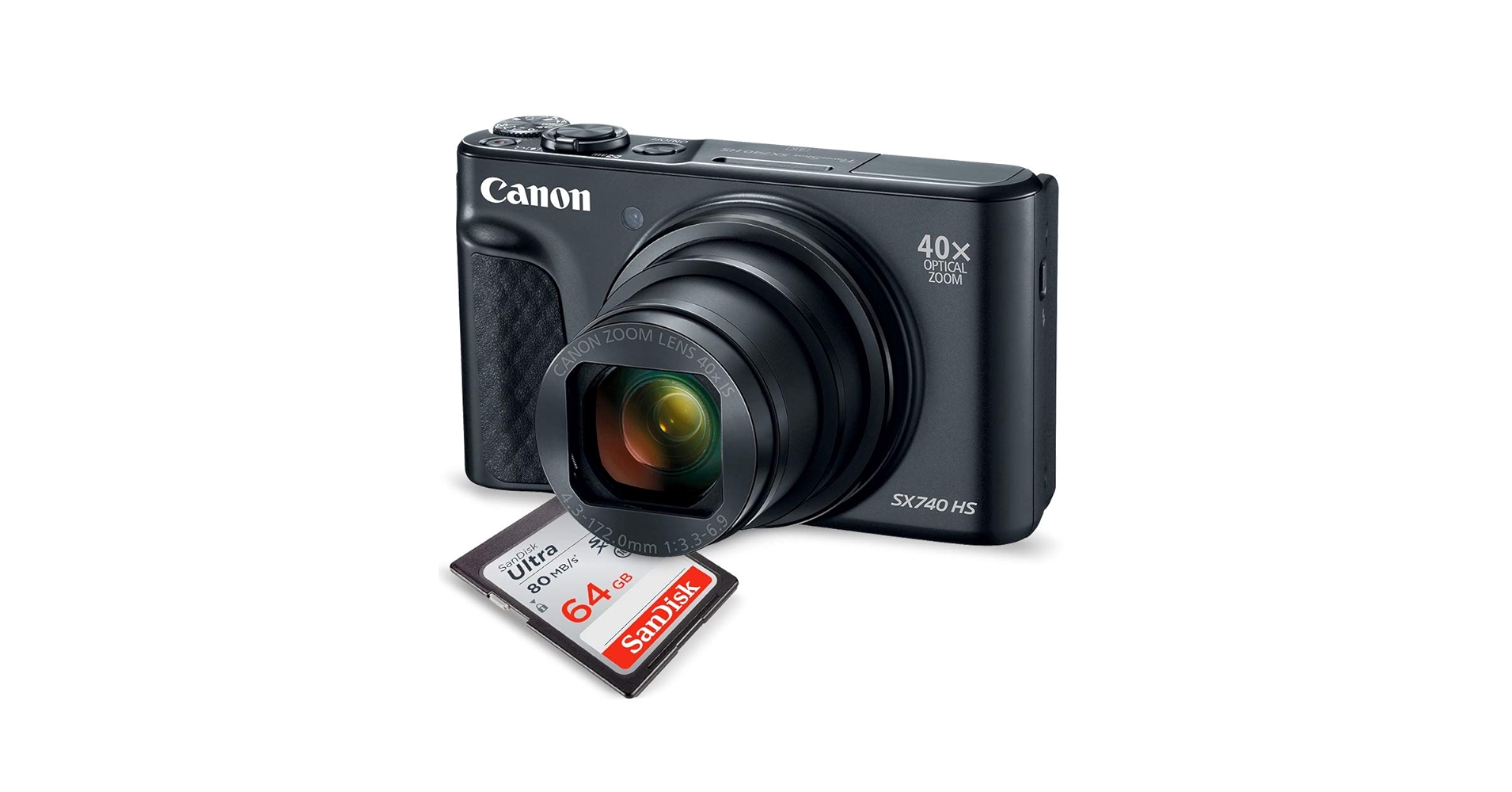 Canon SX740 HS デジタルカメラ+SDカード&ケース付き Amazon | キャノン PowerShot SX740 HS デジタルカメラ