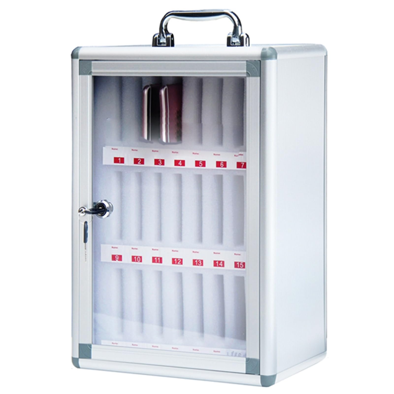 Armoire murale téléphone portable pour classe d'école et bureau