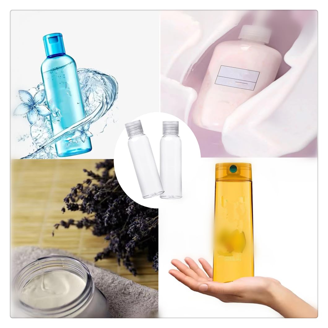 Set Da Viaggio Invero 10 Pezzi - Flaconi Trasparenti TSA, Anti-perdita, Con Pompa, Spray, Barattoli, Imbuto E Spatola - 100ml, BPA Free