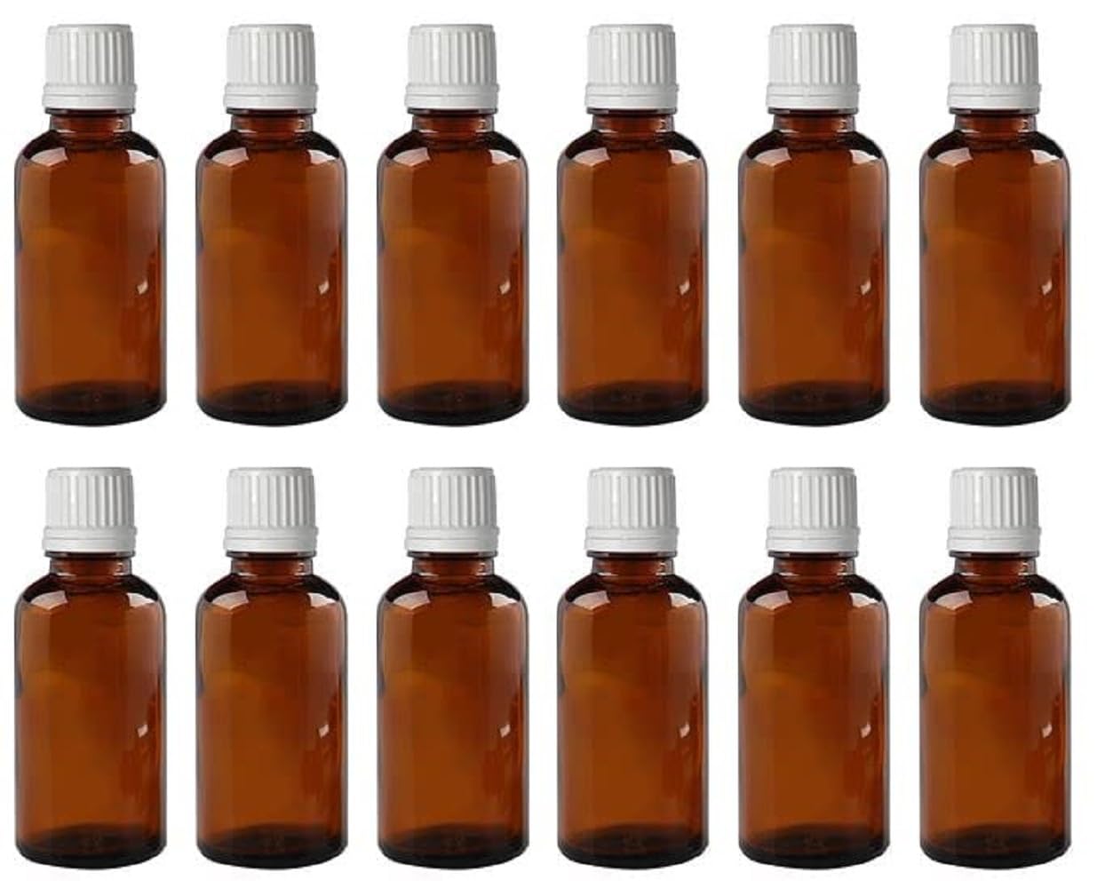 Mkd2 Rise Empty Amber Glass Bottles 100 ml (Set of 12) with Leak Proof Euro Dropper White Cap. Ideal to Store Essential Oils, Fragrances, Medicines, DIY Perfumes, Homeopathy & Refillable-image-44