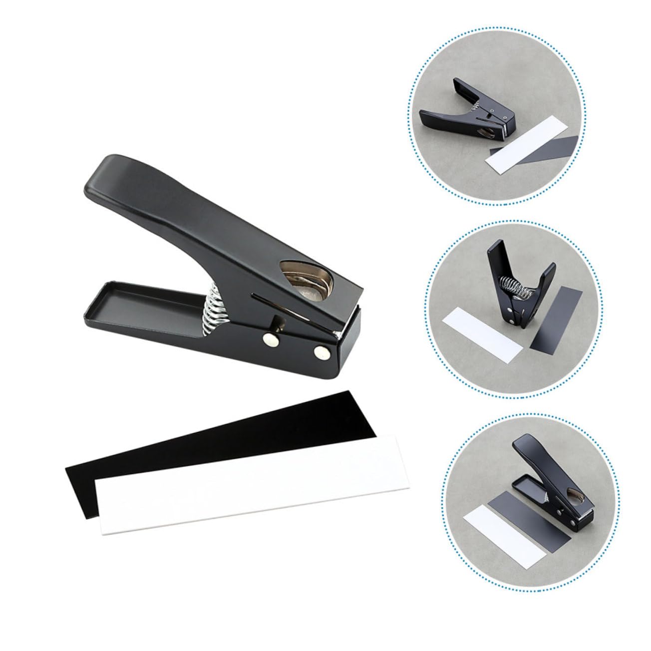 Perforatore per Plettri Chitarra Nero, Strumento DIY Professionale | Metallo e Plastica, per Creazione di Plettri, Adatto a Musicisti e Fai-da-te, Modello R26e