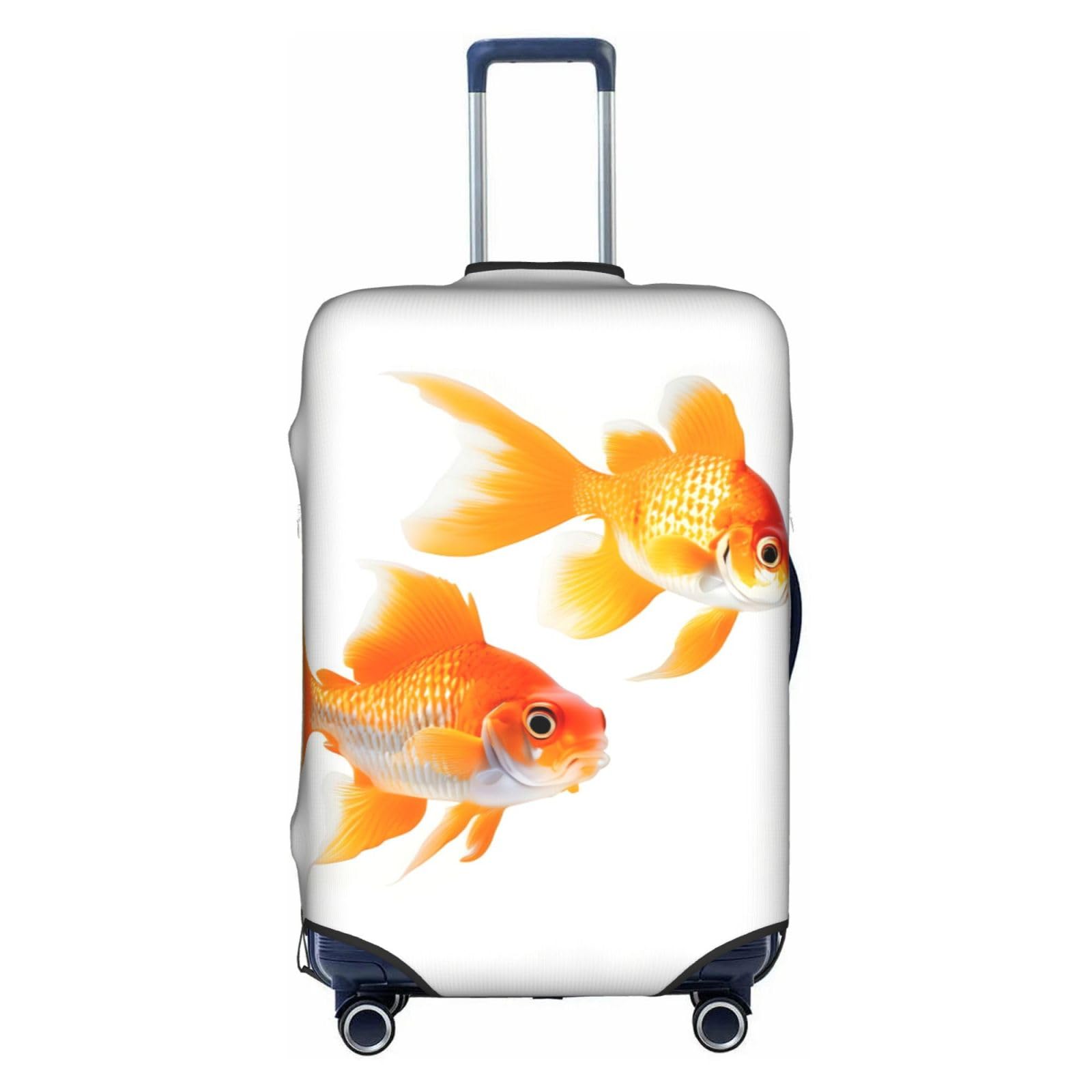 Housse de bagage lavable motif Goldfishes pour éviter les vols et salissures