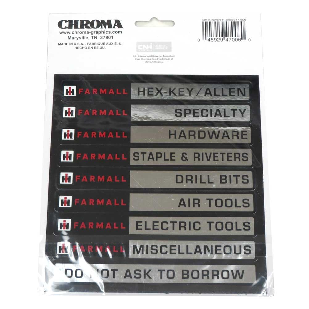 Amazon.com: Chroma Graphics 18 IH Farmall Tool Box Magnets snap on