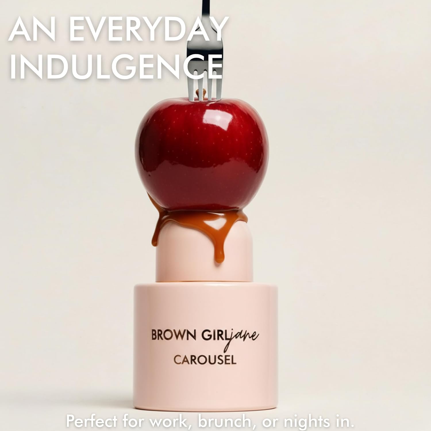 BROWN GIRL Jane Carousel Eau de Parfum for Women, Caramel Apple & Golden Sugar with Warm Amber, Sweet Fruity Gourmand Perfume, Long-Lasting, 50ml / 1.7 fl oz