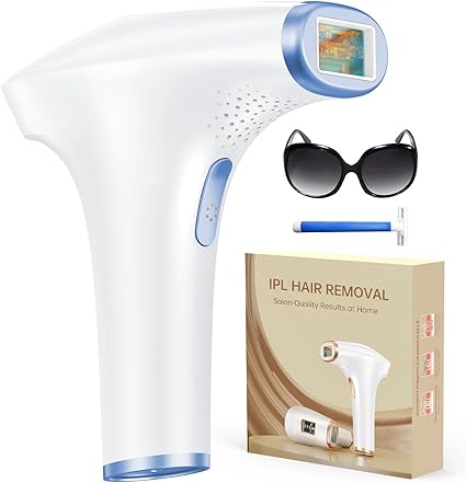 Haarlosy IPL Hair Removal Device with 3 Advanced Functions HR/SC/RA, 9 Levels, 999,900 Flashes at Home for Women, Armpits, Bikini, Legs, Body - Peach
