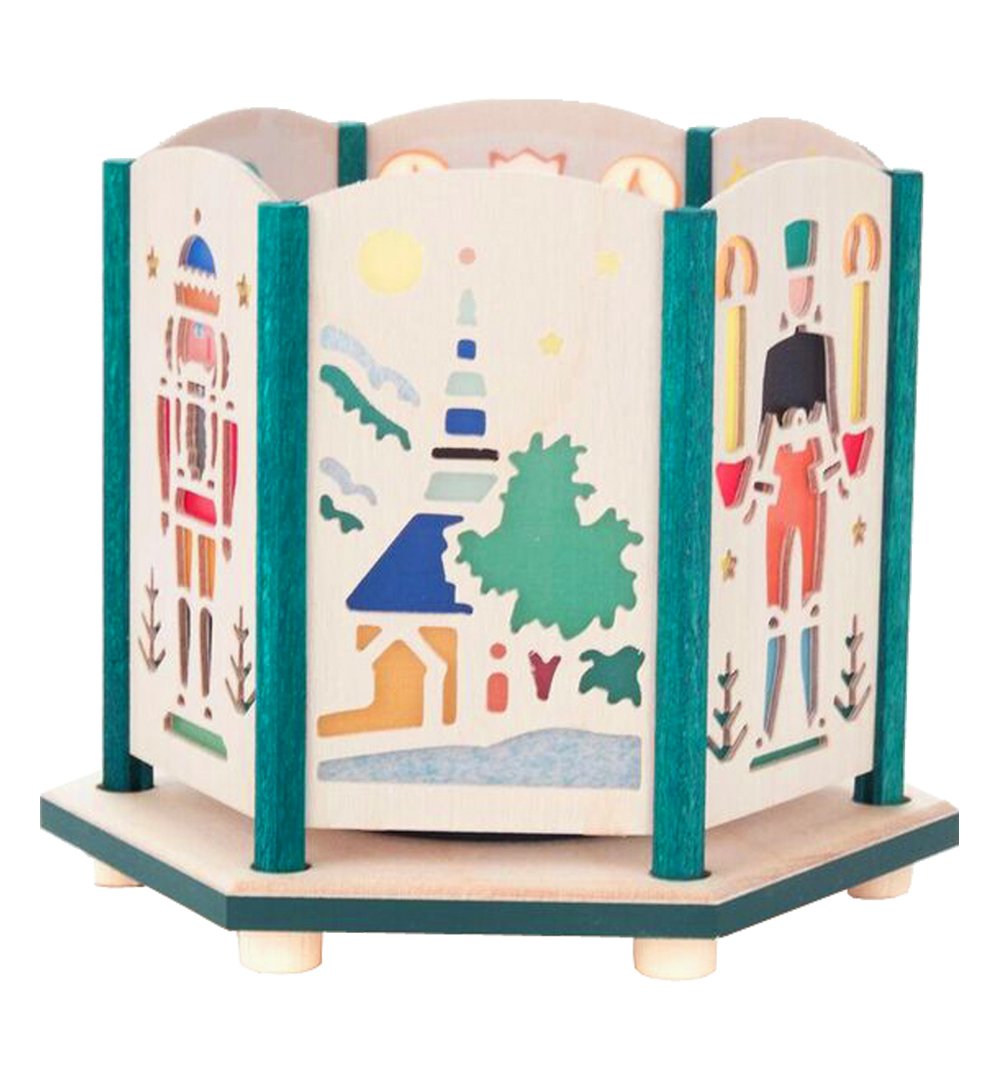 201-162 Dregeno Luminary-Seiffen Theme-3.5" H W x 3.75" D, Brown