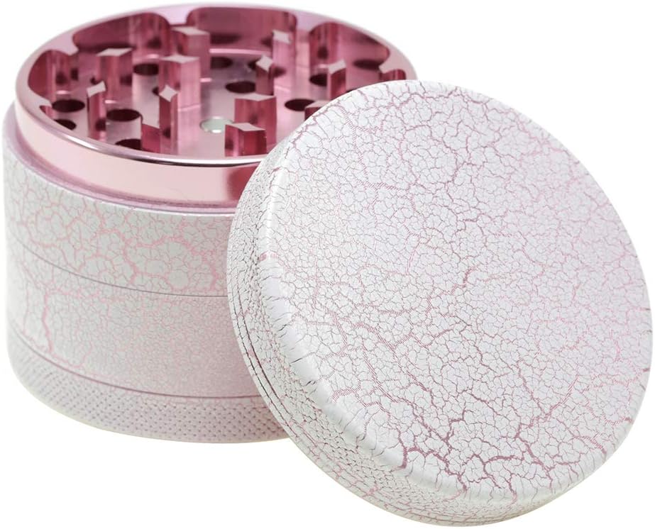 KMKAW,Portátil,Trituradora De Molino,Pulverizador,Trituradora De Humomolinillo De Hierbas,Aleación De Aluminio,Usado Para,Vainilla,Especias,Moler,Aplastar,Tamaño: (63 Mm),Rosado