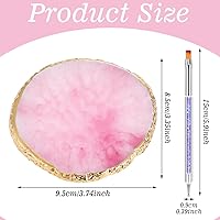 Vista 3 de Juego de 6 piezas en 1 Paleta de arte de uñas de resina con 5 pinceles de uñas, suministros tecnológicos de uñas, paleta de mezcla de esmalte