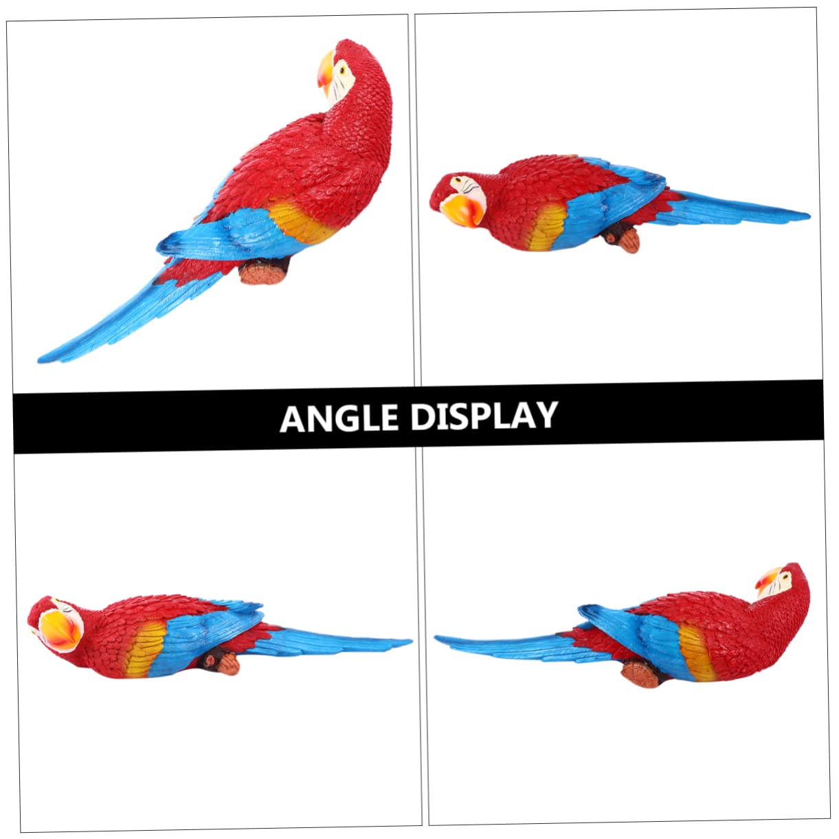 Amosfun Riproduzione Artistica di Pappagallo da Parete Decorazione Sospesa Ornamenti Giardino Patio Casa Ufficio
