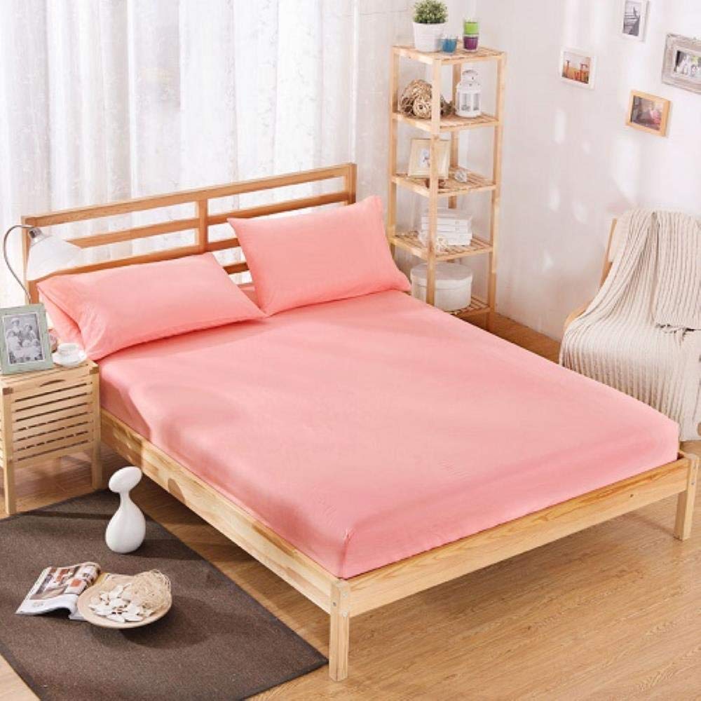 YEZINB 1pcs Polyester Solid Bed Mattress Set With Four Corners And Elastic Band Sheets,O,100X200X25cm