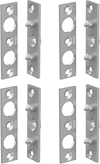 BASI | Bändersicherung 4er Set | Bandsicherung für Türen | Scharnierseitensicherung Türsicherung Aushebesicherung | mit Maueranker | 4 Stück