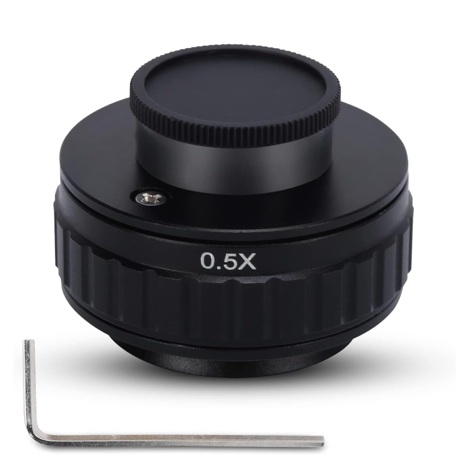 Microscope Adapter 0.5X Adapter Lens 38mm C-Mount Adapter Trinocular Stereo Microscope Tube for Digital Camera Focusing