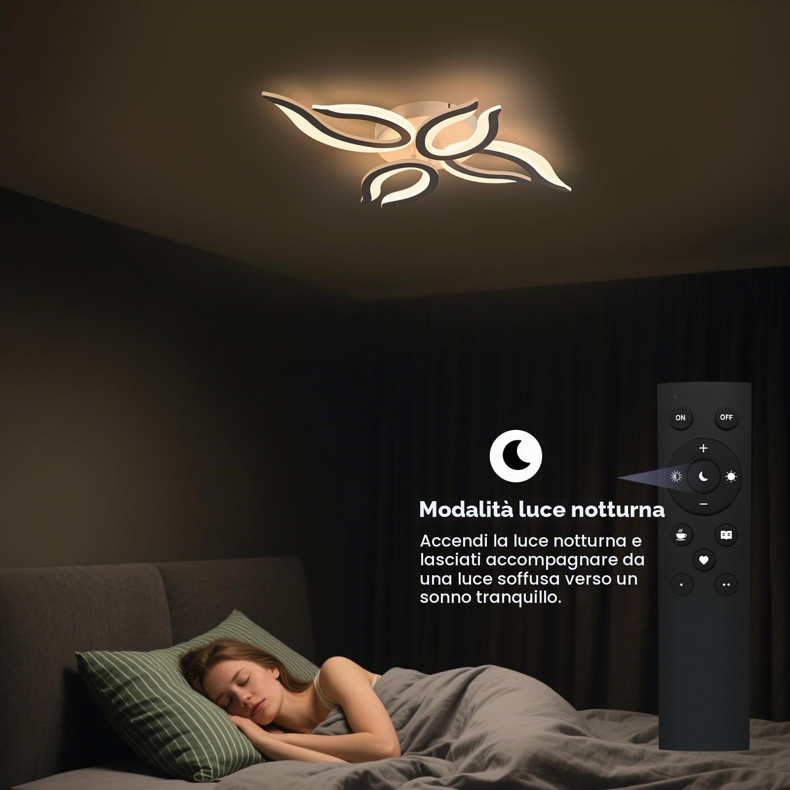 Sky angle Plafoniera LED con Telecomando, Luci a Soffitto Dimmerabili 30W, Lampada a Sospensione Piatta per Soggiorno, Camera da Letto, Bagno, Cucina