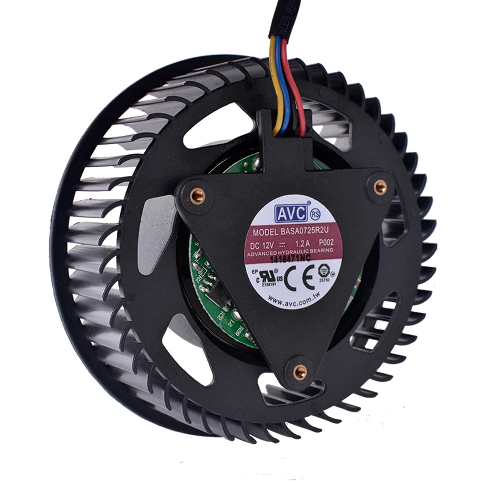 BASA0725R2U 12V 1,2A 4-pinowy wentylator do kart graficznych HD5870 i HD5970 (wentylator turbinowy)