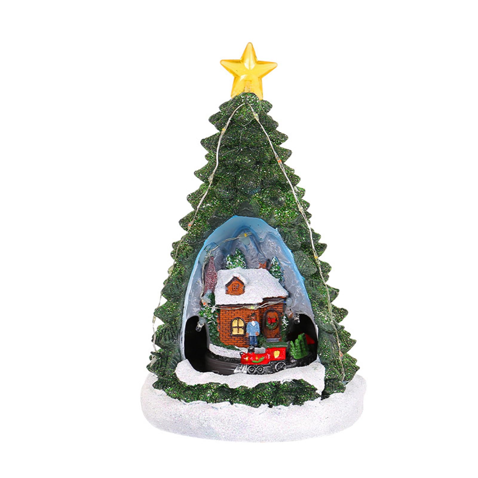 Hredyqw Christmas Tree Music Box Musical Building Set Interactive Construction for All Ages MusicIcal Boxes