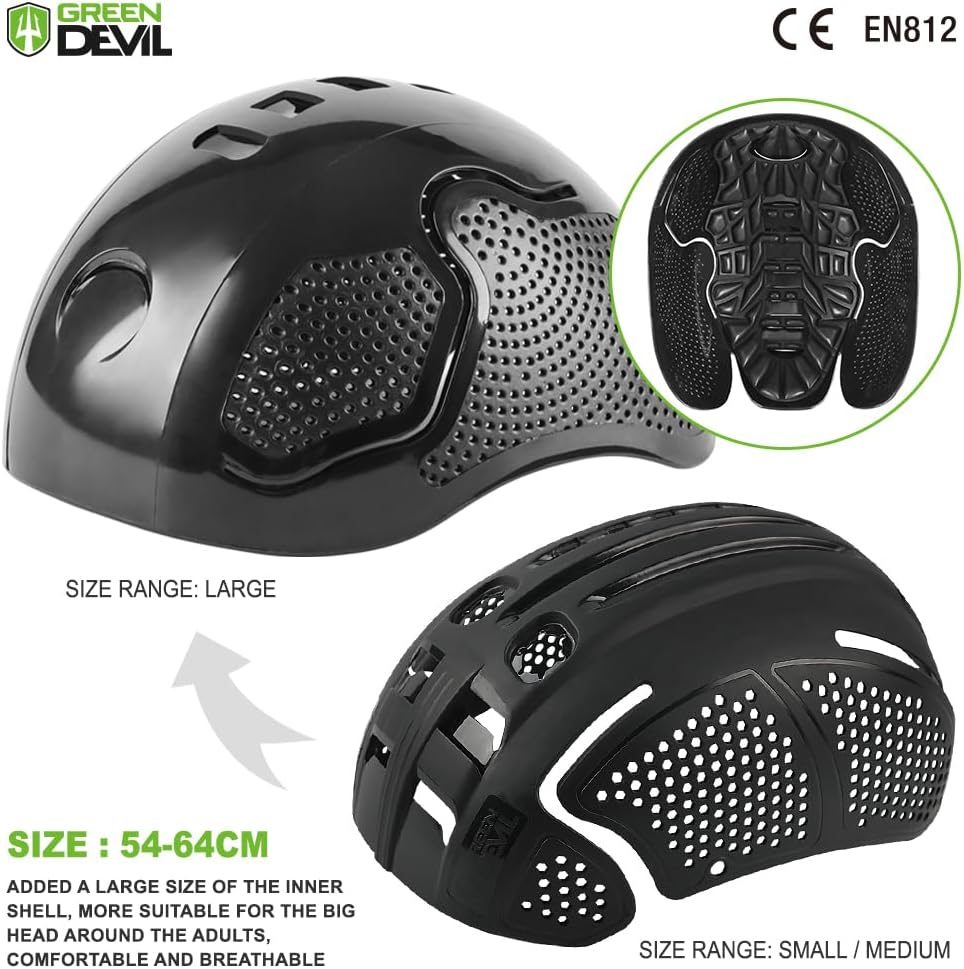 GREEN DEVIL Safety Bump Cap Super Lightweight Breathable Baseball Cap Style Head Protection Hard Hat for Men Women - Image 2