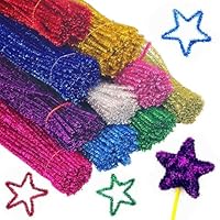 100 PCS Pipe Cleaners,Pipecleaners,Pipe Cleaners for Craft,Craft Pipe Cleaners,Pipe Cleaners for Craft,Colored Chenille,for DIY Craft Projects, Christmas Ornament Making,10 Colors,30 cm x 6 mm