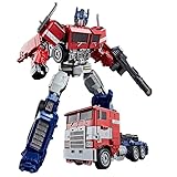 Transformer Studio Series Alloy Toys Rise of The Mighty Warriors Optimus Prime Aircraft Megatron Action Figures Transformer Robot Model 12.8inch (Color : Red)