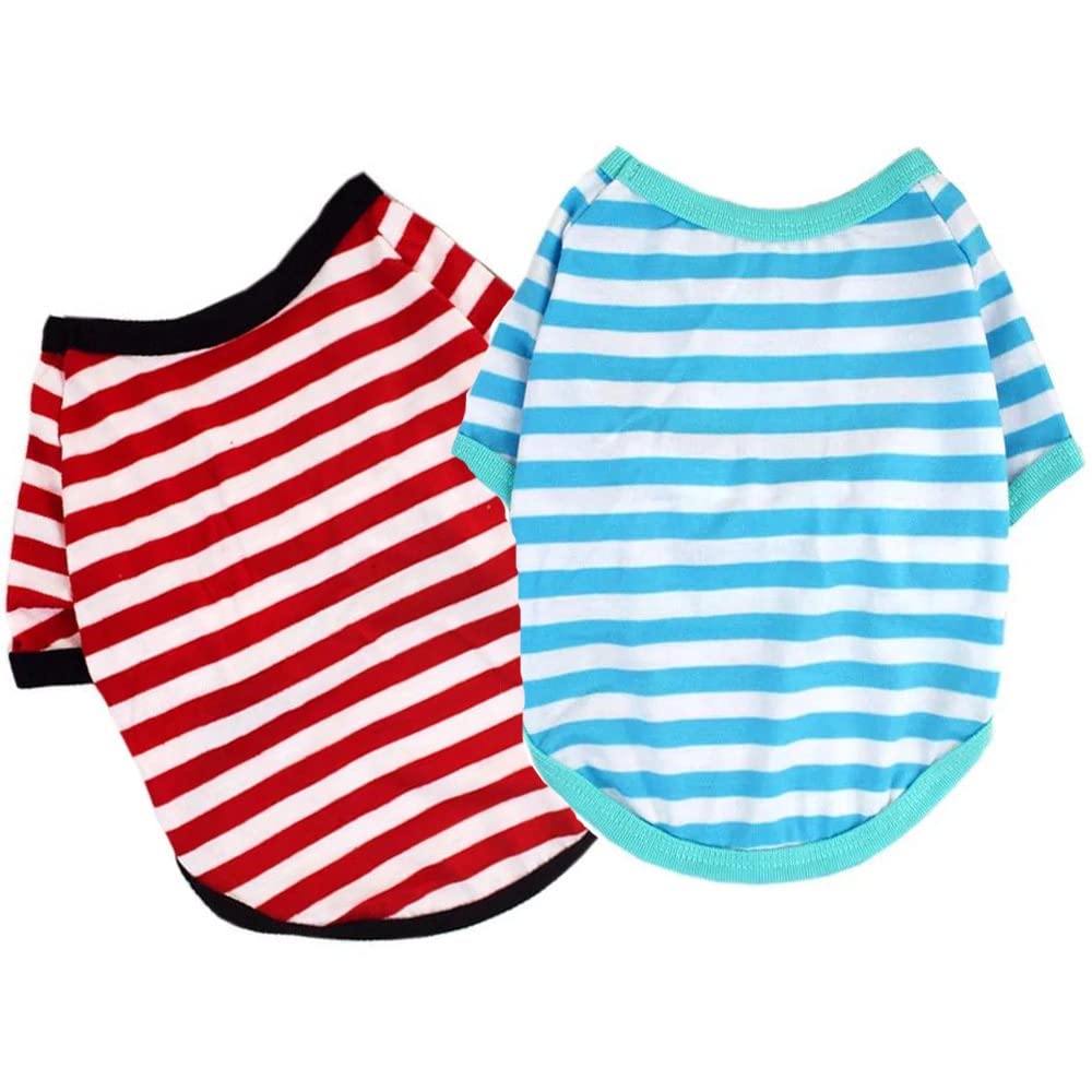 See full amazon price history chart for KUTKUT 2Pcs Pet Dog Cotton Striped Clothing, Puppy Vest T-Shirts Outfits for Dogs and Cat, Breathable Soft Shirts for Small Dogs Kitten Boy and Girl (Size: 2XL, Chest: 56cm, Length: 40cm) KUTKUT 2Pcs Pet Dog Cotton Striped Clothing, Puppy Vest T-Shirts Outfits for Dogs and Cat, Breathable Soft Shirts for Small Dogs Kitten Boy and Girl (Size: 2XL, Chest: 56cm, Length: 40cm) (B09VBX4J3N) Amazon Price History, Amazon Price Tracker