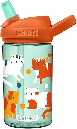 CAMELBAK eddy+ Kids 0.4L, Gatos irregulares, BTS LE, 13.5 fl oz