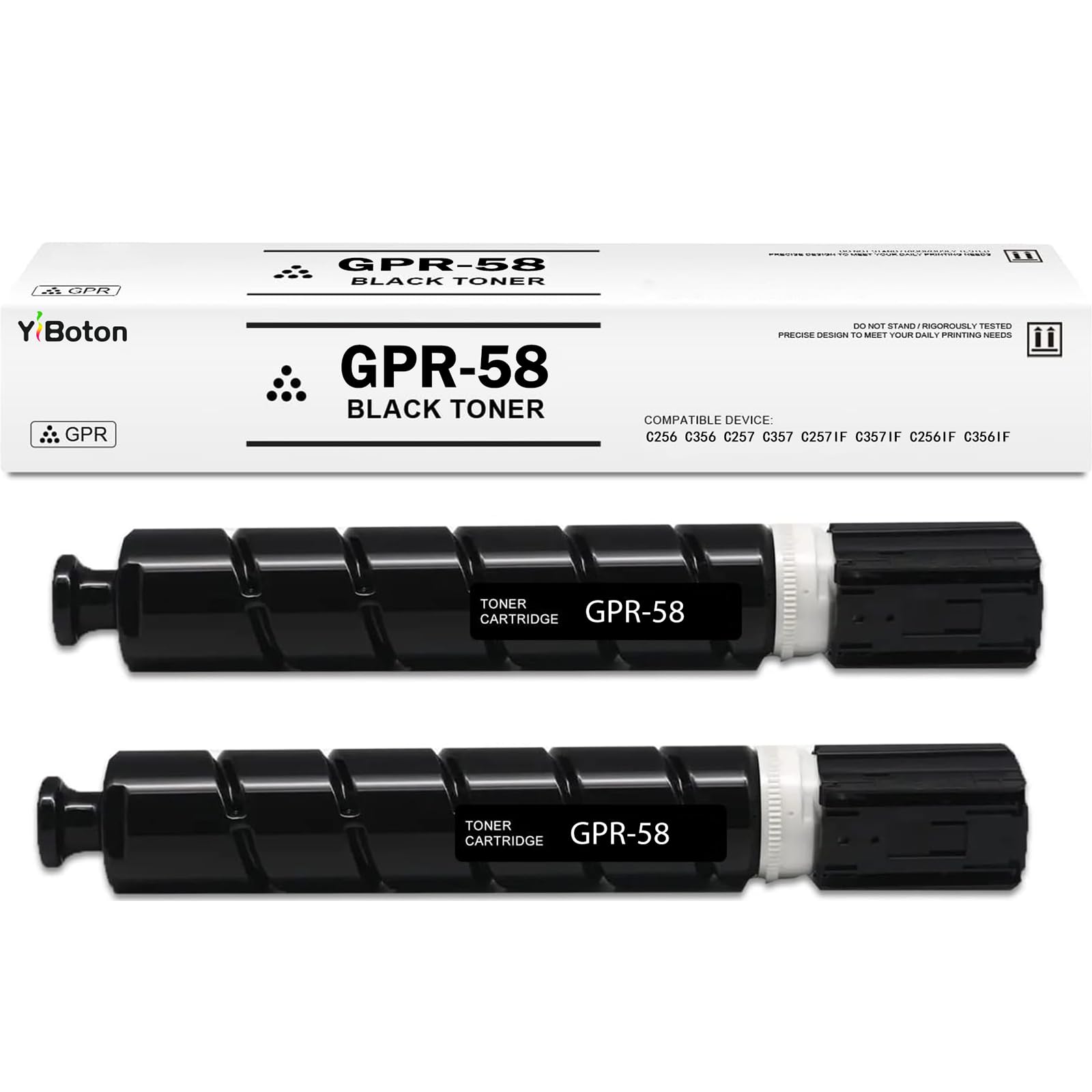 High Yield GPR-58 GPR58 2182C003AA Black Toner Cartridge 2-Pack | Compatible with Canon ImageRunner Advance iR-ADV C256 C256iF C257 C257iF C356 C356iF C357 C357iF Printers