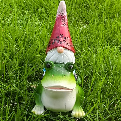 Gnome crapaud en résine pour sublimer votre salon ou balcon moderne - 4