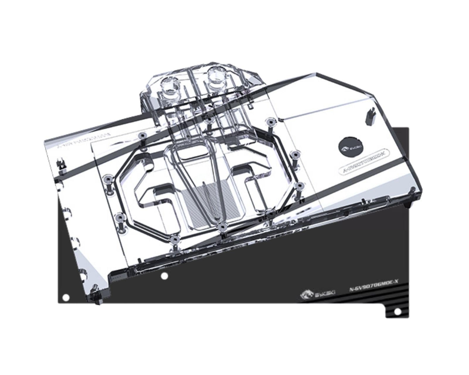 Bykski Full Coverage GPU Water Block and Backplate for GIGABYTE Radeon RX 9070 XT Gaming OC 16G A-GV9070GMOC-X