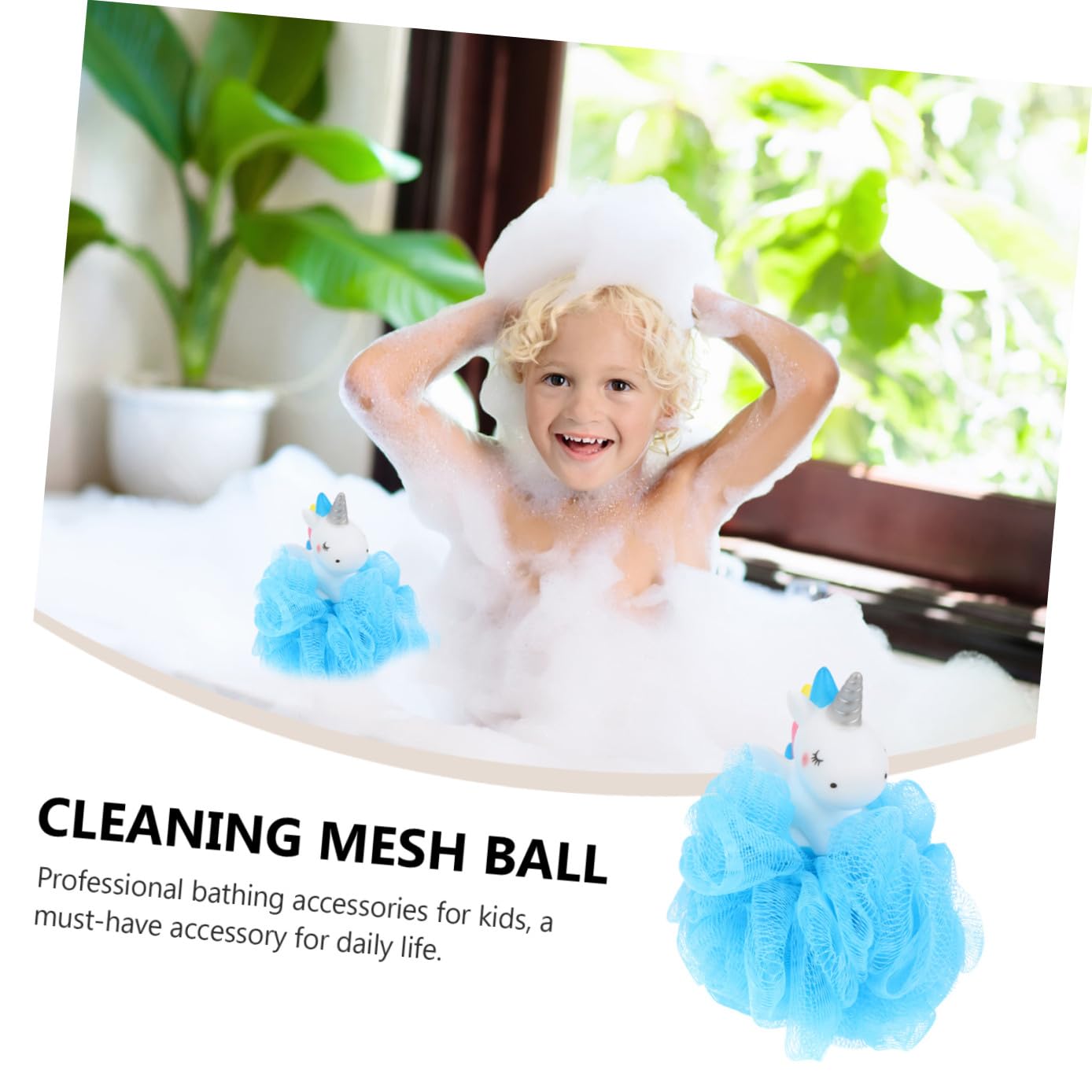 POPETPOP 6 Piezas Bola De Baño Unicornio Animales Esponja Vegetal Niños Depuradores Corporales Para Usar En La Ducha Esponja De Malla De Polivinilo Cuerpo Perder Bola De Burbujas