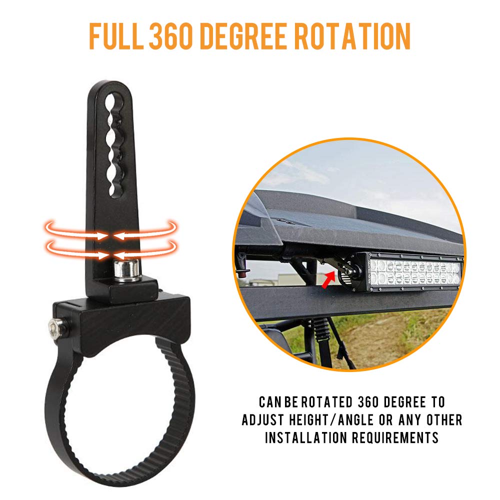 Auxbeam Light Bar Mounting Bracket Kit 2.5 Inch Bull Bar