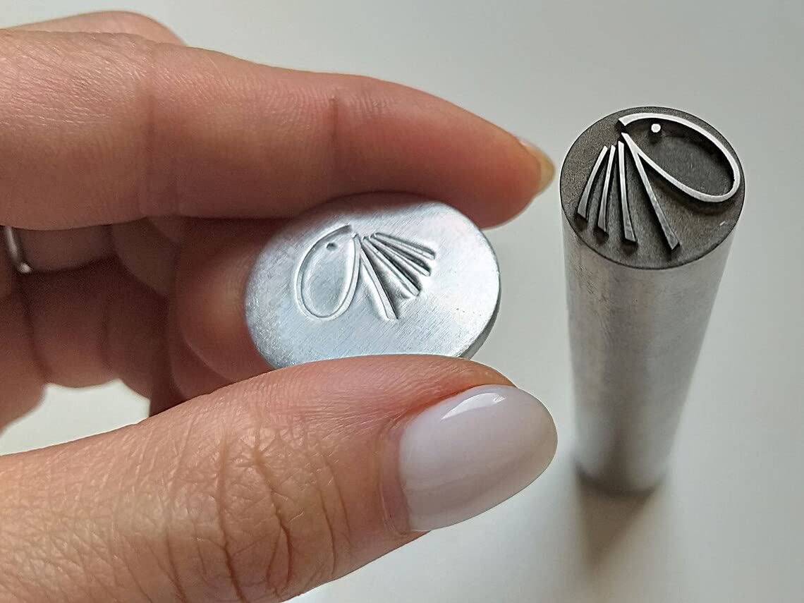Tampon Personnalisé en Métal - Matrice en Acier à Main, Poinçon de Bijoux, Marque de Touche de Forgeron