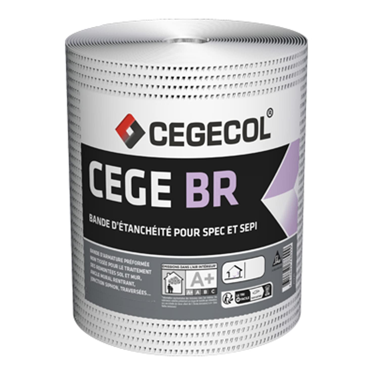 Bande d'étanchéité sous carrelage CEGE BR Cegecol rouleau 50m Sika