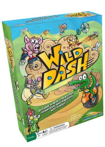 Wild Dash Family Board Game – Practice Counting and Improve Logic Skills with Animal Number Cards and a Fun Dice Roller, Educational Fun for All Ages, Kids and Adults 7 Years and Up