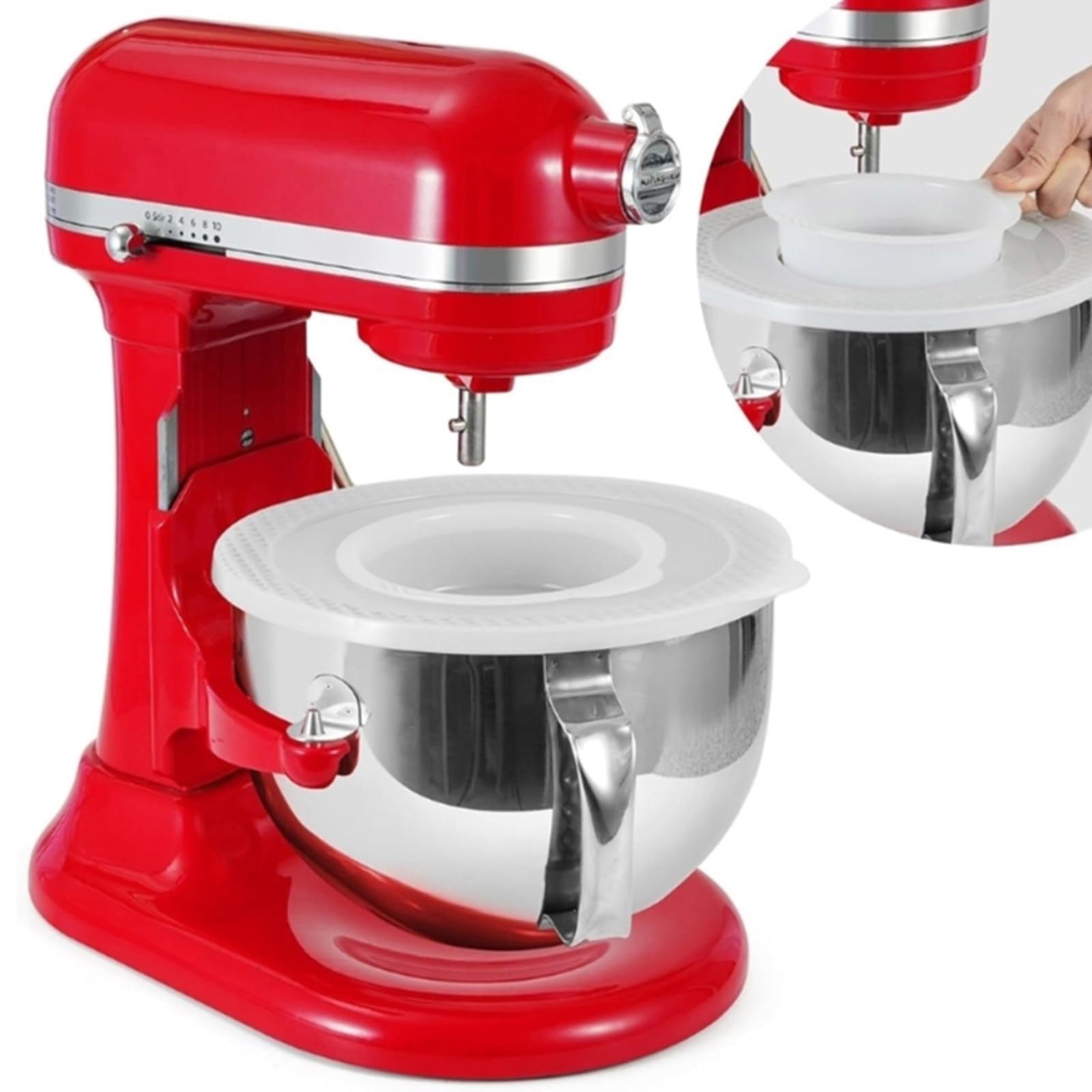 Coperchio di ricambio per miscelatori, in acciaio inox, per mixer da 6 QT