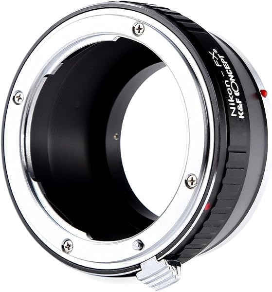K&F CONCEPT adattatore da Compatibile con Nikon a Fuji X per obiettivo Compatibile con Nikon AI/F a Compatibile con Fujifilm serie X mirrorless FX, per Fuji XT2 XT20 XE3 XT1 X-T2 - 4