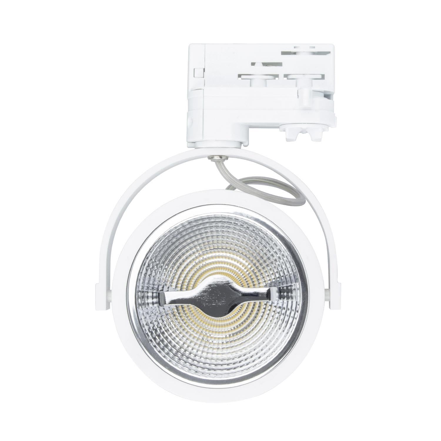 LEDKIA LIGHTING Foco Carril LED Trifásico 15W Regulable CREE AR111 Blanco 4000K Blanco Neutro
