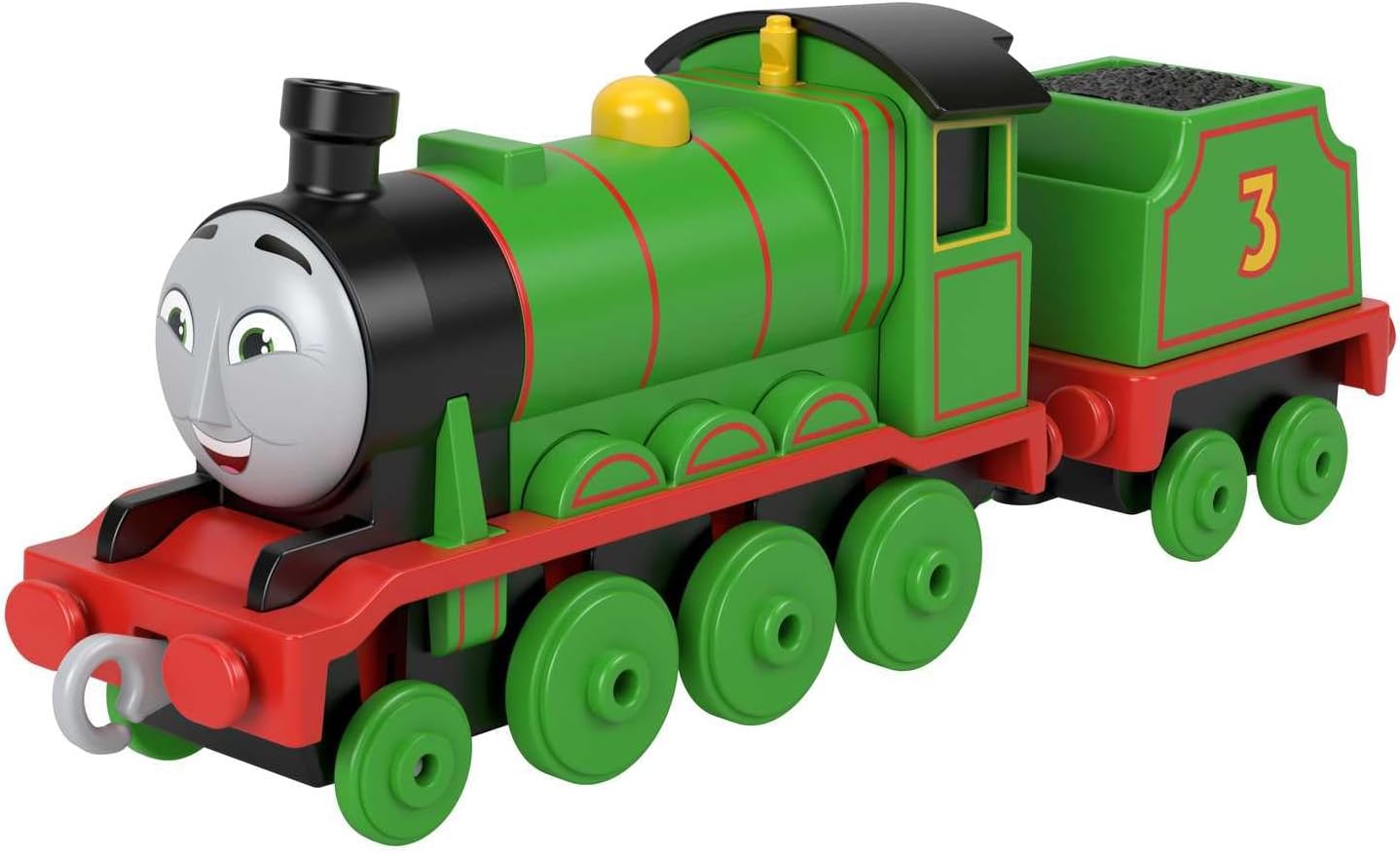 Thomas and Friends Toy Train, Henry Diecast Push-Along Engine with Tender for Preschool Pretend Play, HMC43
