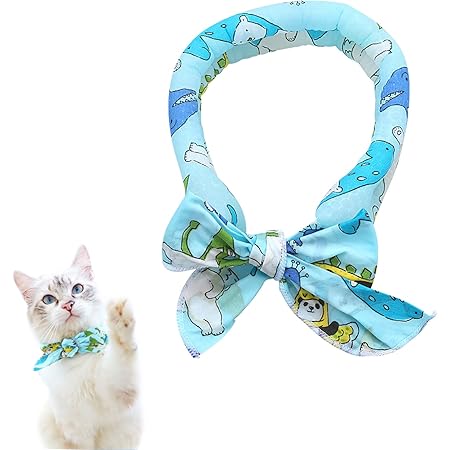 Amazon Zhejia 猫 犬 冷却スカーフ 首輪 ペット用冷感首輪 夏 熱中症対策グッズ ひんやり 暑さ対策 速乾 保冷 通気性 犬猫兼用 お 散歩 外出する用 ペット用品 Zhejia ベーシック首輪 通販