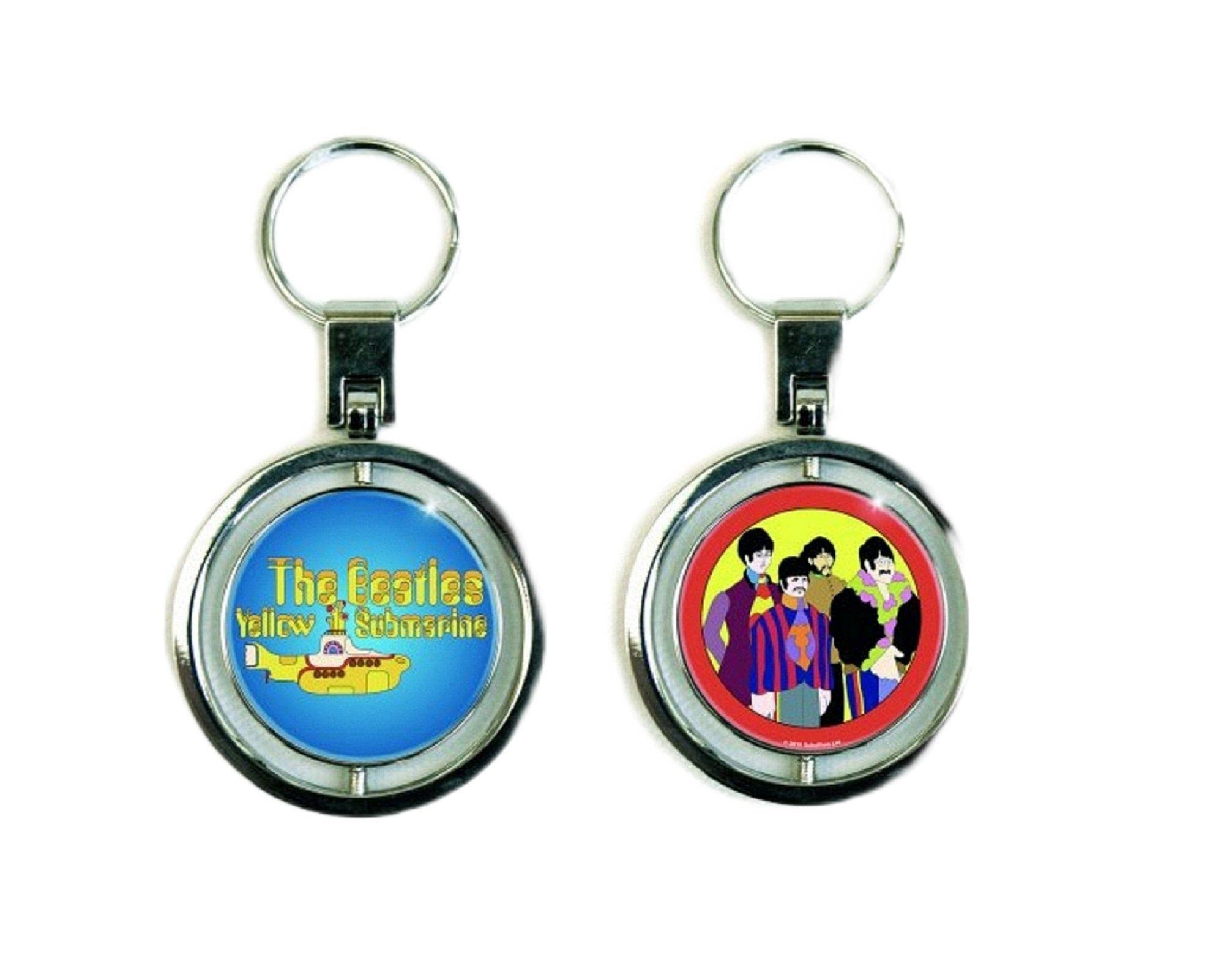 The Beatles Men's Multi Keychain Yellow Submarine Official Metal Spinner Taglia Unica