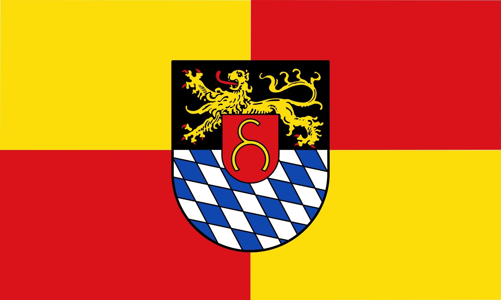 Drapeau de Bellheim grand format pour pavoisement extérieur de commune