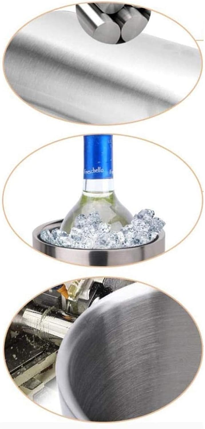 Stainless Steel Bucket Cool for Champagne Wine Wedding Party KTV Bar