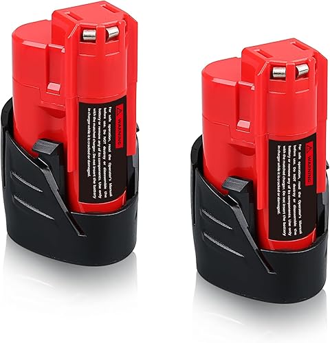 Miniatura 8 de VANON Paquete de 4 baterías de repuesto de iones de litio de 3.5 Ah 12 V para Milwaukee M-12 XC M12B 48-11-2401 48-11-2402 48-59-1812 48-11-2411