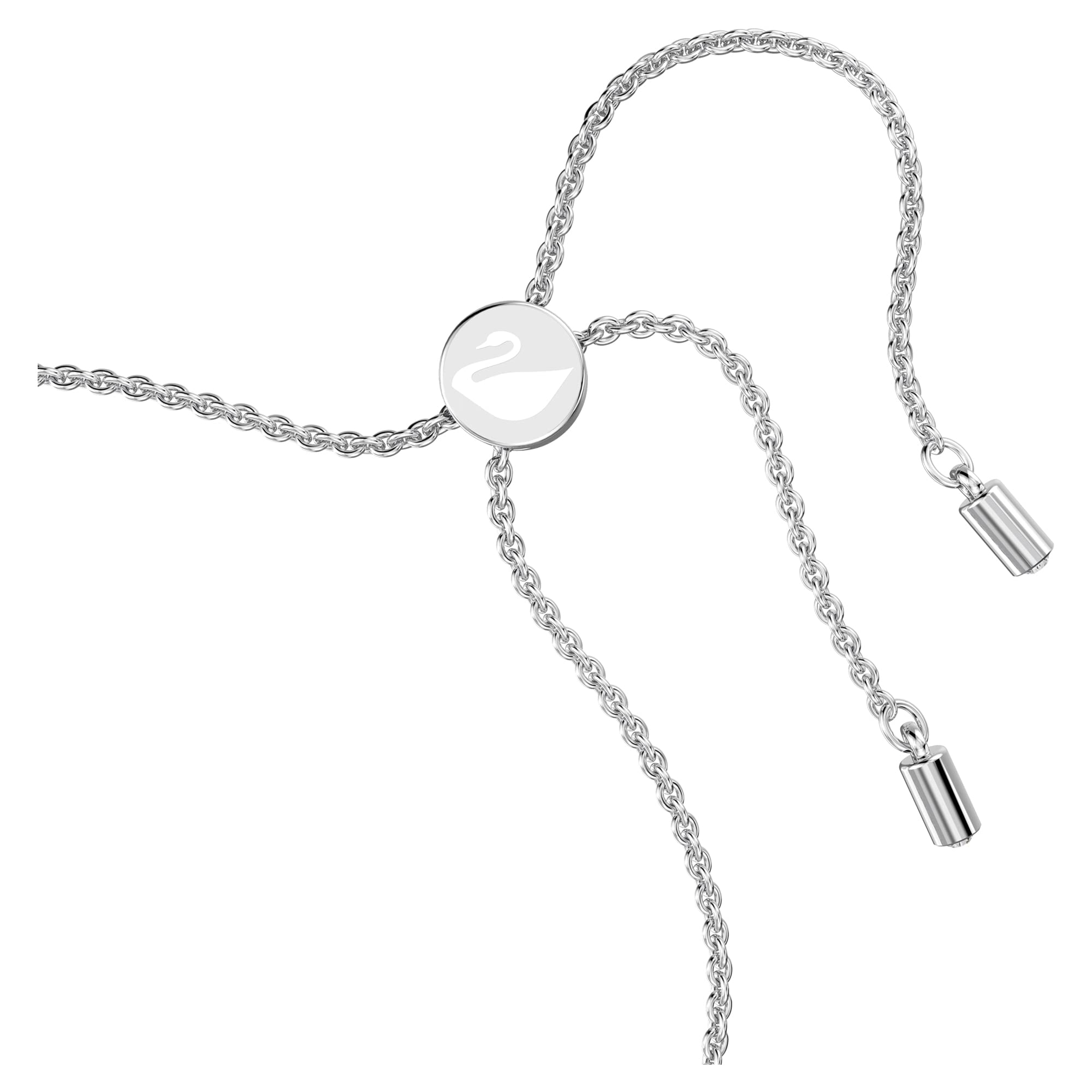 Women's Square Cut Rhodium Plated Bracelet